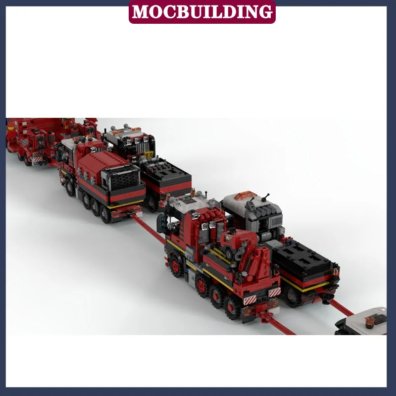 MOC City Cargo Stud Transport Reactor Bundle Model Building Block Set Truck Fire Engine Boy Collection Toy Gifts