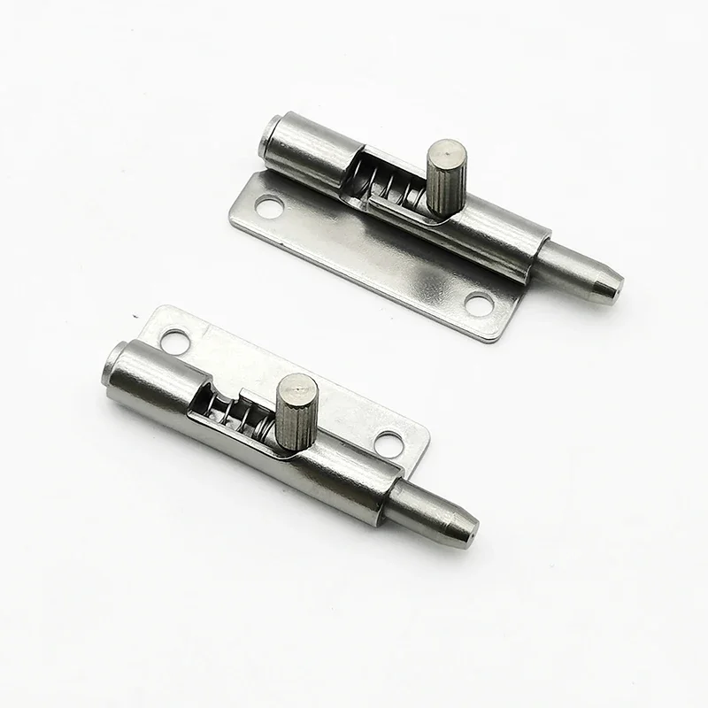 1PCS Latch Galvanized Iron Spring Latch F6-20-N1A50WL/R Telescopic Door Pin Removable Hinged Cabinet Door