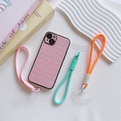 Mobile Phone Lanyard Hanging Decoration Can Be Carried Twist Rope Anti-loss Pendant Fashion Strong Wrist Short Straps