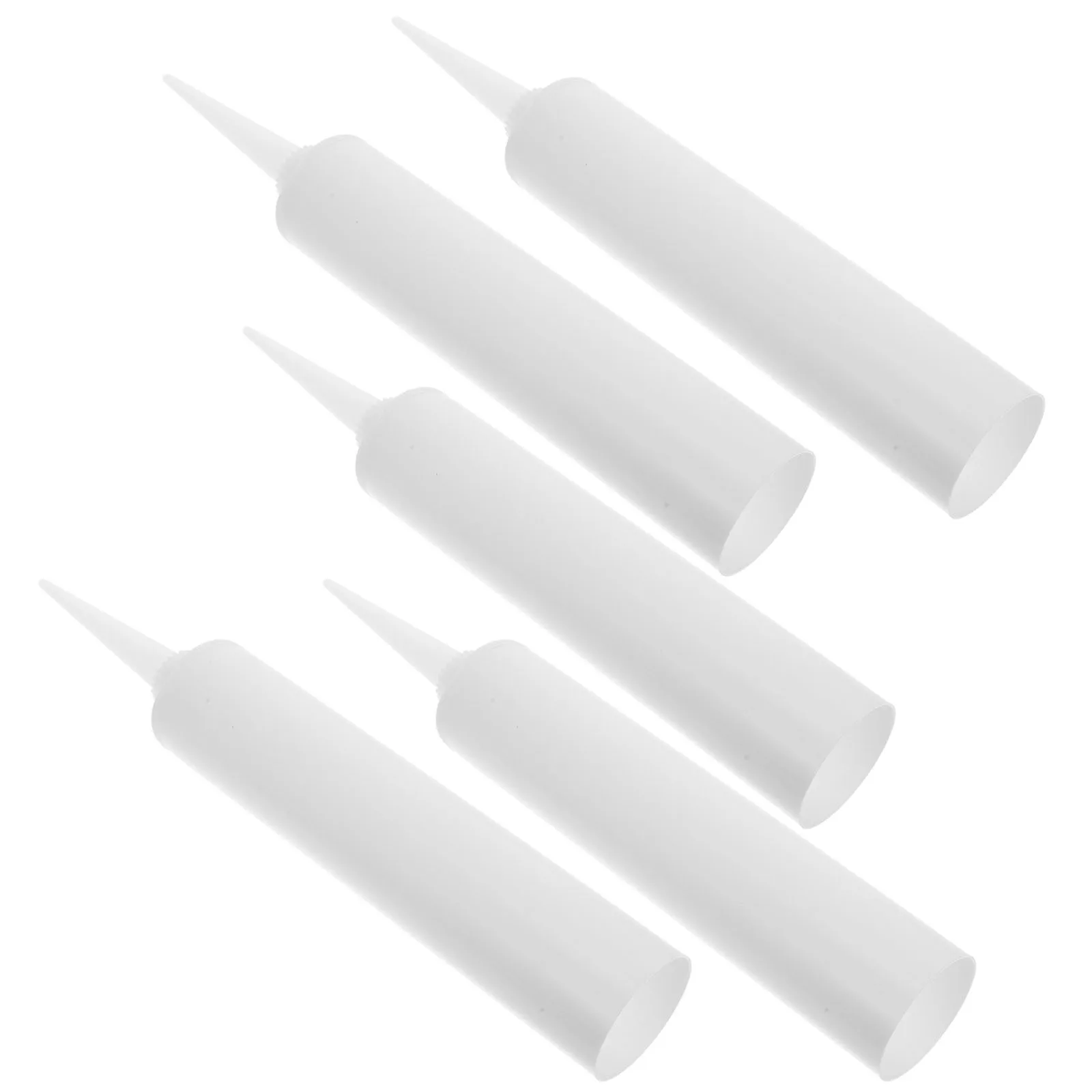 

5pcs Reusable Empty Caulk Tube Sealant Caulking Tubes For Tile Grout Repair Applicator Tool Portable Household Crack Filler