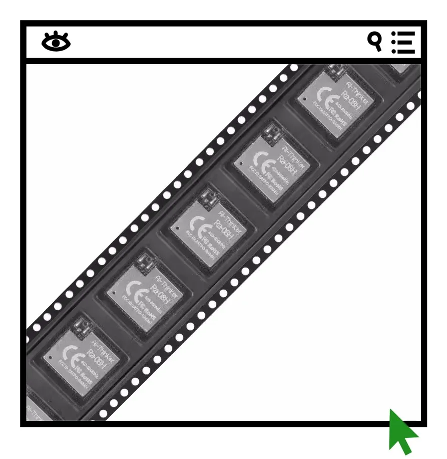 

Модуль Ra-08H LoRaWAN RF с чипом ASR6601, встроенным микроконтроллером и внешней антенной 915 МГц
