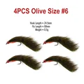 4PCS Olive Size 6
