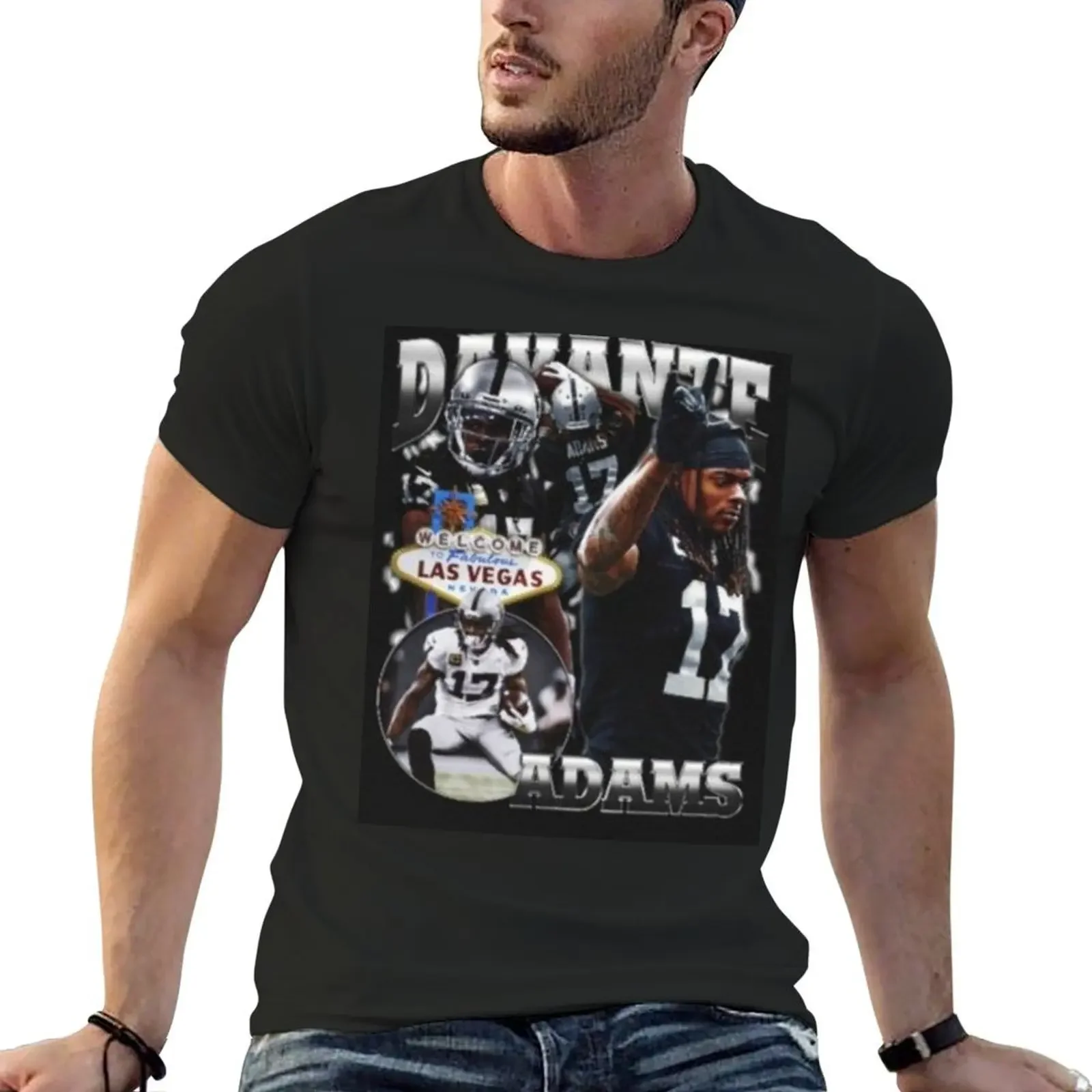 Davante Adams T-Shirt anime figures graphic t shirt vintage summer 2025 graphic shirts T-shirt men