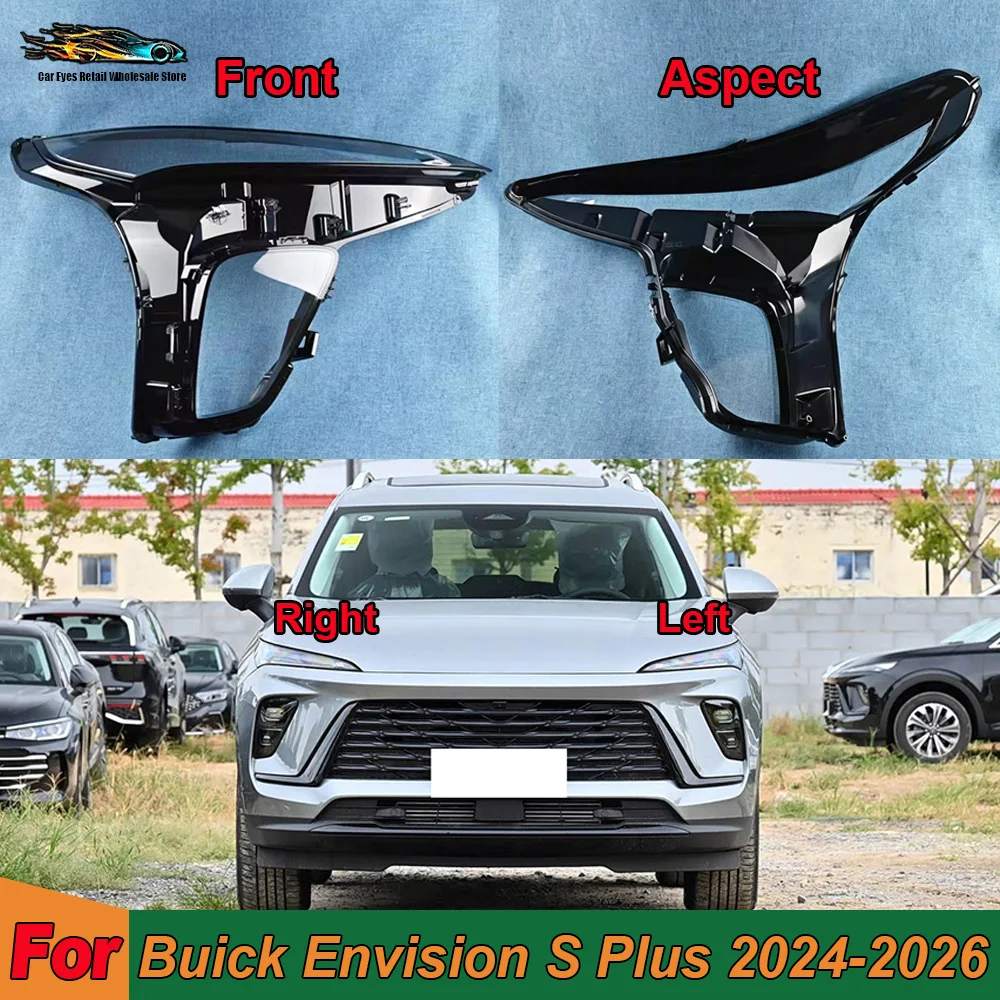 

For Buick 2024 2025 2026 Envision S Plus Car Front Headlight Cover Auto Headlamp Lampshade Lampcover Head Lamp light Lens Shell