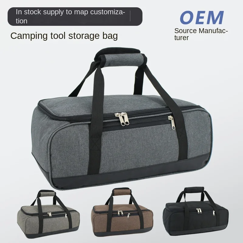 

Outdoor Storage Bag For Cassette Stove, Stove Head, Cooking Utensils, Gas Tank, Portable,