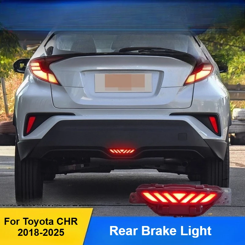 

Для Toyota CHR 2018 2019 2020 2021 2022 2023-2025 светодиодный стоп-сигнал плавный задний фонарь предупредительный свет модификация аксессуары