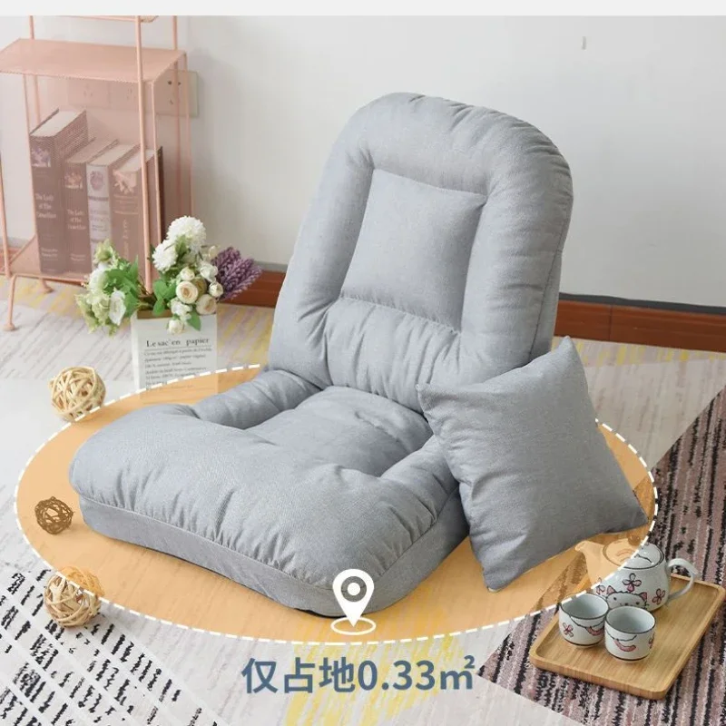 Lazy Sofa Japanese Tatami Single Bed Backrest Seat Small Apartment Bedroom Balcony Bay Window Chair Foldable Recliner Sofa