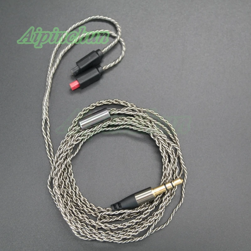 Aipinchun 3,5 мм разъем для наушников шнур Замена посеребренный провод кабель для аудио Technica ATH-IM04 IM03 IM02 IM01 IM50 IM70