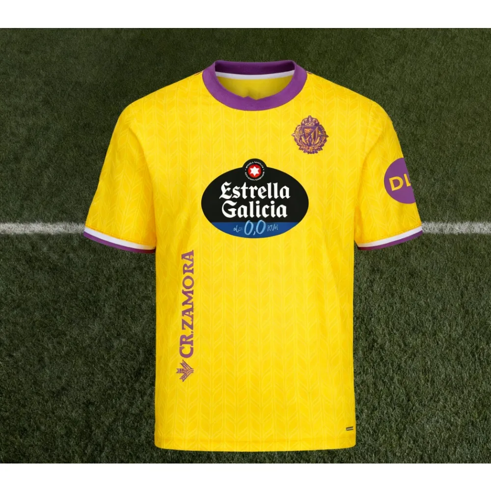 تي شيرت رياضي بأكمام قصيرة مطبوع ثلاثي الأبعاد لـ Real Valladolid 25-26 قمصان كرة القدم نفس النمط للألعاب في المنزل والخارج #1