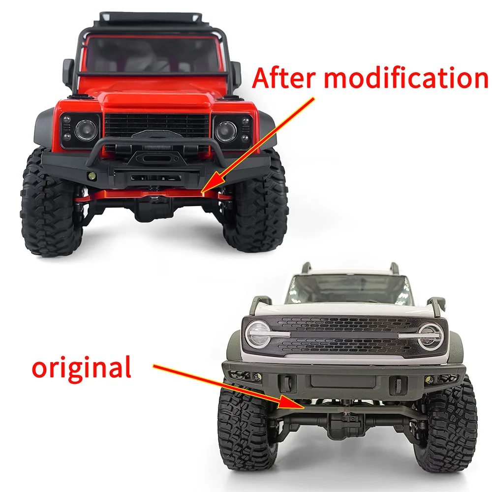 AXSPEED Pręt łączący układu kierowniczego ze stopu aluminium do TRX-4M Bronco Defender K10 F150 1/18 RC Crawler Car Model Upgrade Parts