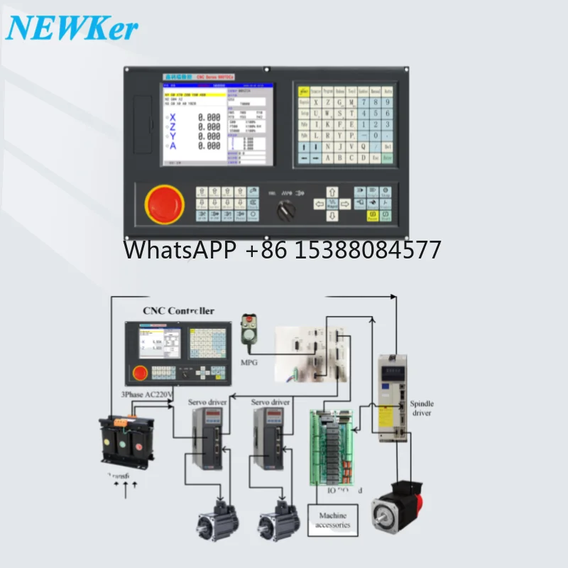 

Stable and Easy-operation Brand NEWKer 5 Axis Cnc Controller for Handle Mpg Cnc Kit Cnc Lathe Machine