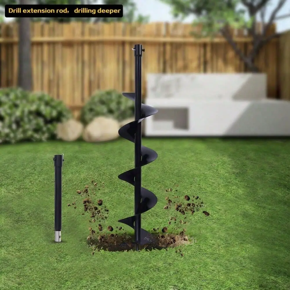 

Hole Drill Auger Head Spiral Hole Drill Garden Yard Earth Planter Digger