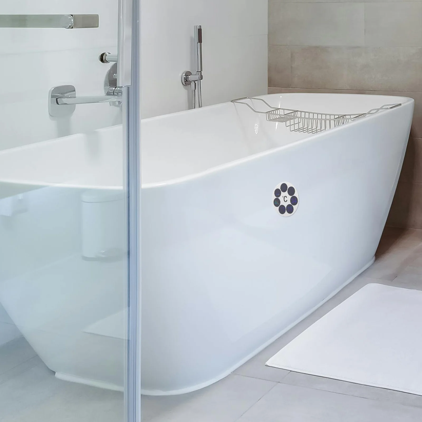 10 قطعة بطاقة اختبار درجة الحرارة لاصق دائري ميزان الحرارة ملصق لمراقبة مياه الحمام مقاوم للماء استخدام حوض الحيوانات الأليفة