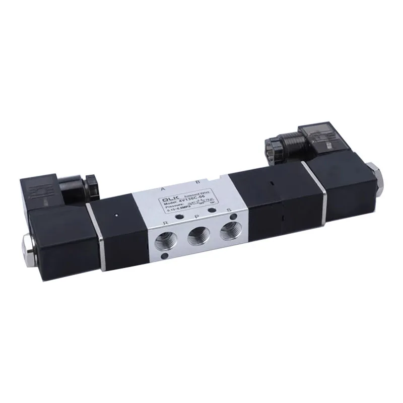 4V130C-06 4V130E-06 4V130P-06  High Quality 3 Position 5 Port  Air Solenoid Valves Pneumatic Control Valves