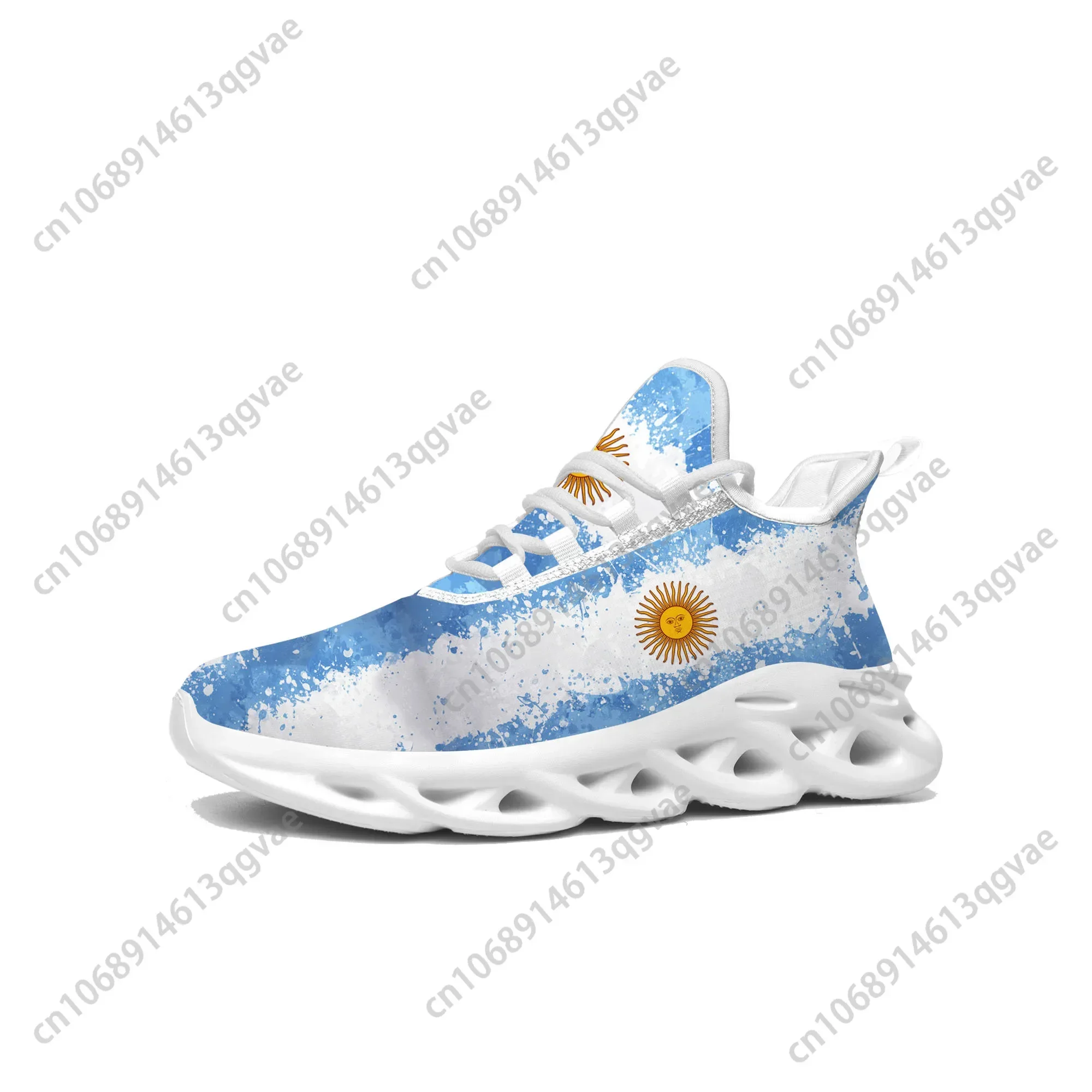 

Argentine Flag Flats Sneakers Mens Womens Argentina Sports Running Sneaker Lace Up Mesh Footwear Tailor-made Shoe