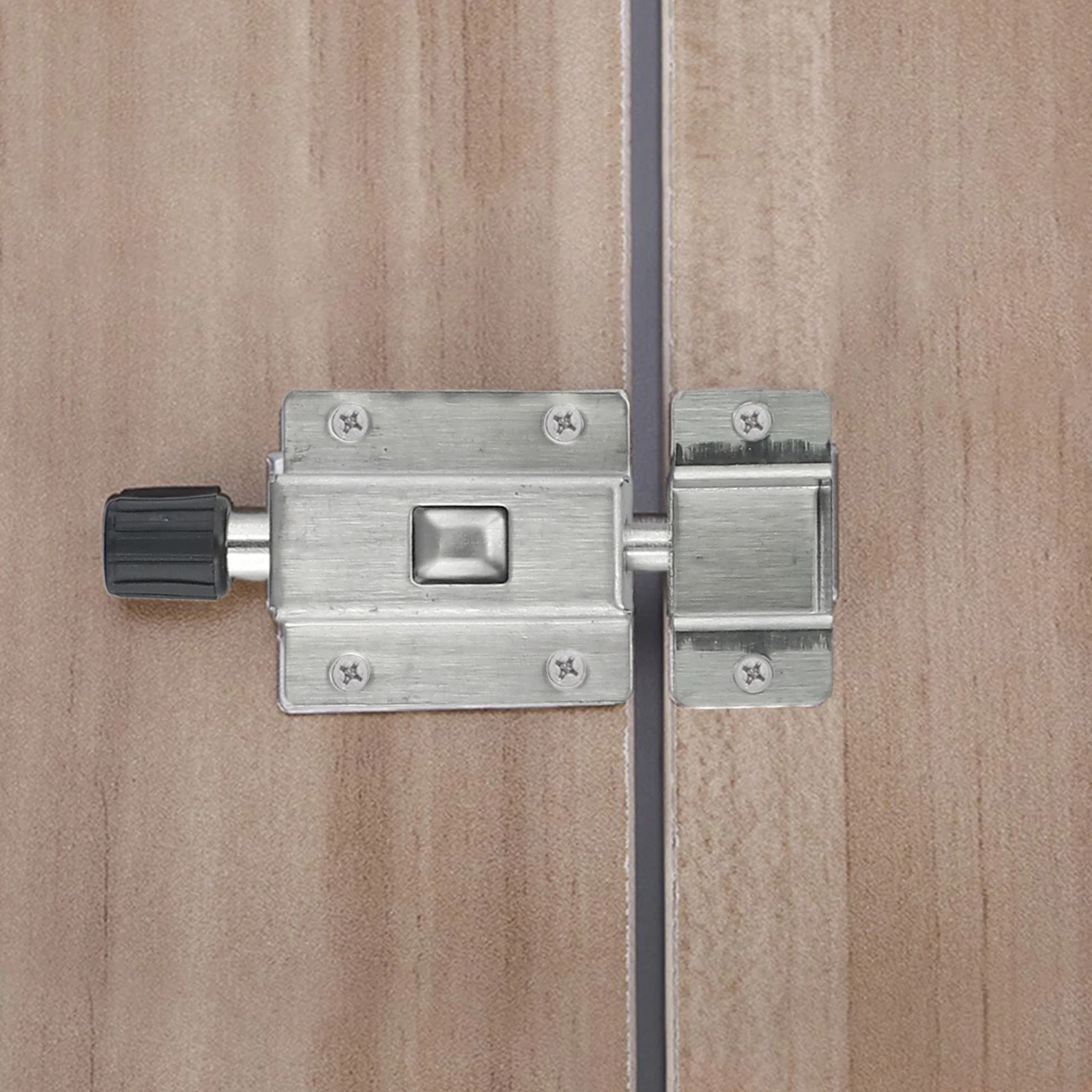 Automatic Spring-Loaded Stainless Steel Door Latch Bolt for Sliding Doors and Residential Interior Applications