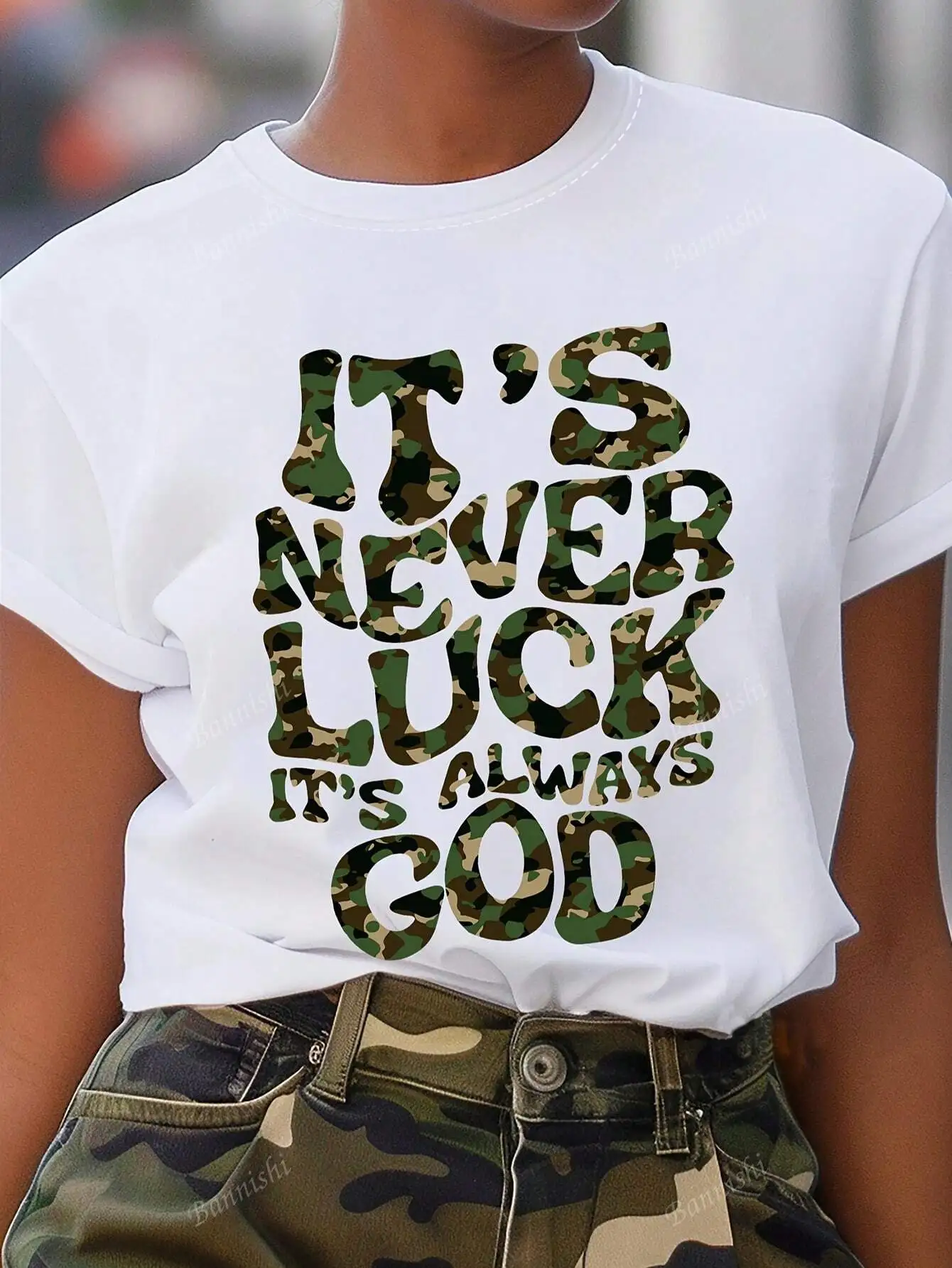 

Вдохновляющая футболка с рисунком на основе лица больших размеров, топ с принтом «Это всегда Бог» для стильных душ, обнимающая духовную моду