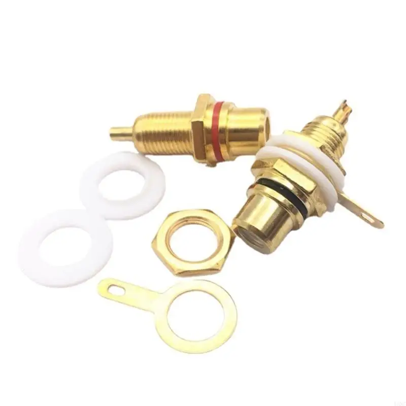 Y3NC Golduped Lotus RCA Socket Socket Socket Socket RCA Plug Discover Terminal- медь-