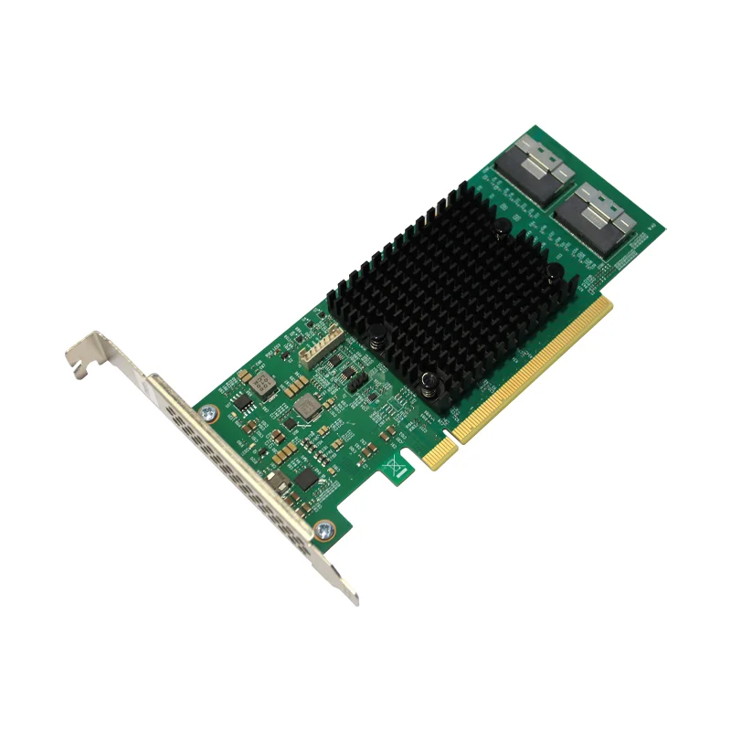 

CNT42PE16 PCIe4.0 x16–2*SlimSAS SFF8654(x8) Карта адаптера PCIe4.0 Retimer Chip, поддержка ALEO, расширение графического процессора, расширение SSD NVMe