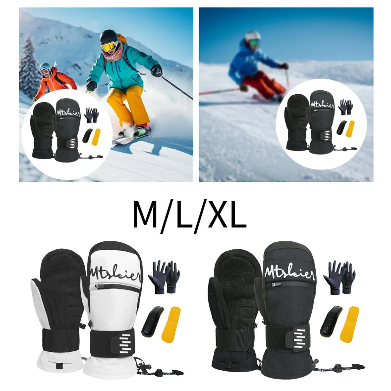 Ski Gloves Waterproof Windproof Comfortable Snow Gloves for Winter Sports Snowmobiling Skating Outdoor Activities Snowboarding