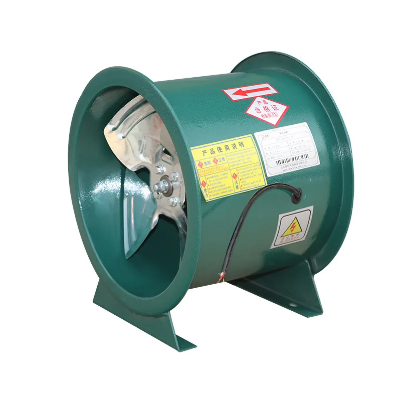 

Explosion-proof axial flow fan High-power pipeline fire industrial fan, factory ventilation fire axial flow fan