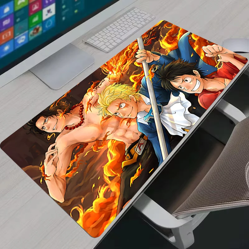 O-One Piece Series Big Gaming Mouse Pad Waterproof Surface Rubber Bottom HD Printed Computer Desk Mat for Laptop Desktop