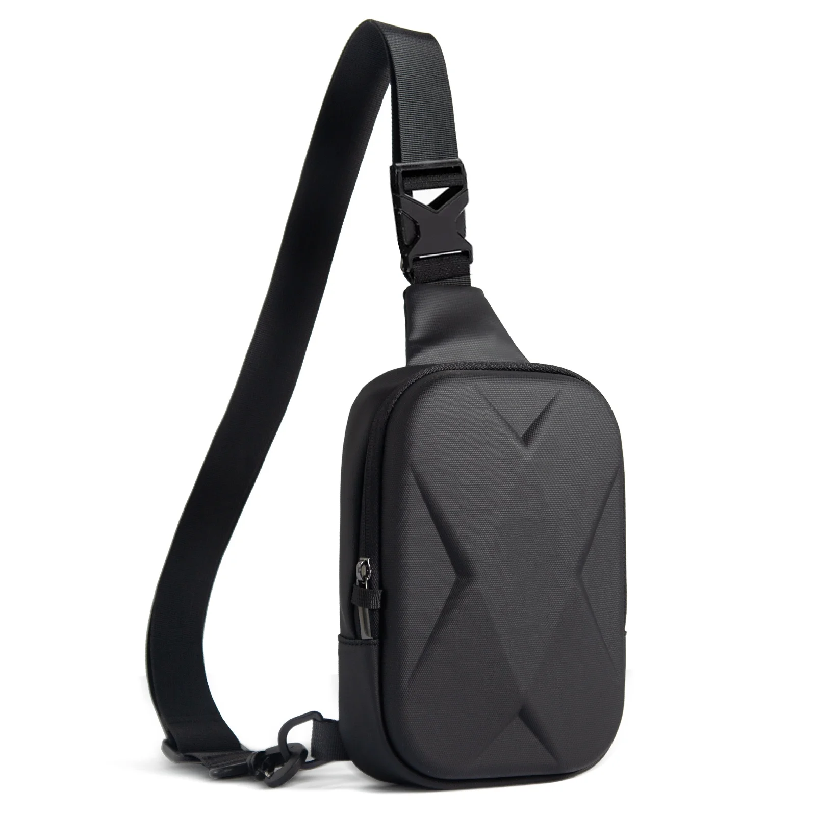 Waterproof and Anti-Theft Backpack for Men with Hard-Shell EVA Material, 8-Inch Tablet Size, Suitable for Travel and Hiking