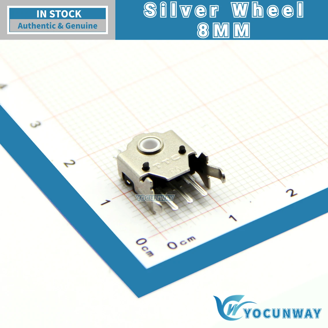 New Authentic Original TTC 8/9/10/11/14mm Rotary Mouse Scroll Silver Wheel Encoder 24 Million Force For PC Mouse Core