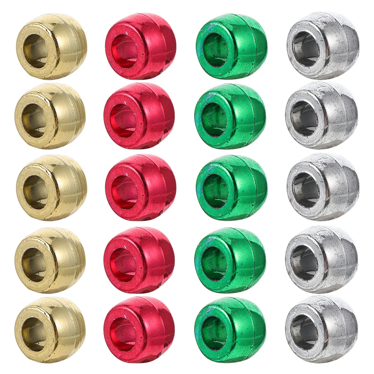 600個のカラフルな丸いクラフトビーズ クリスマスDIYデコレーション用品 子供の数学学習 ジュエリー作り ルースビーズコレクション