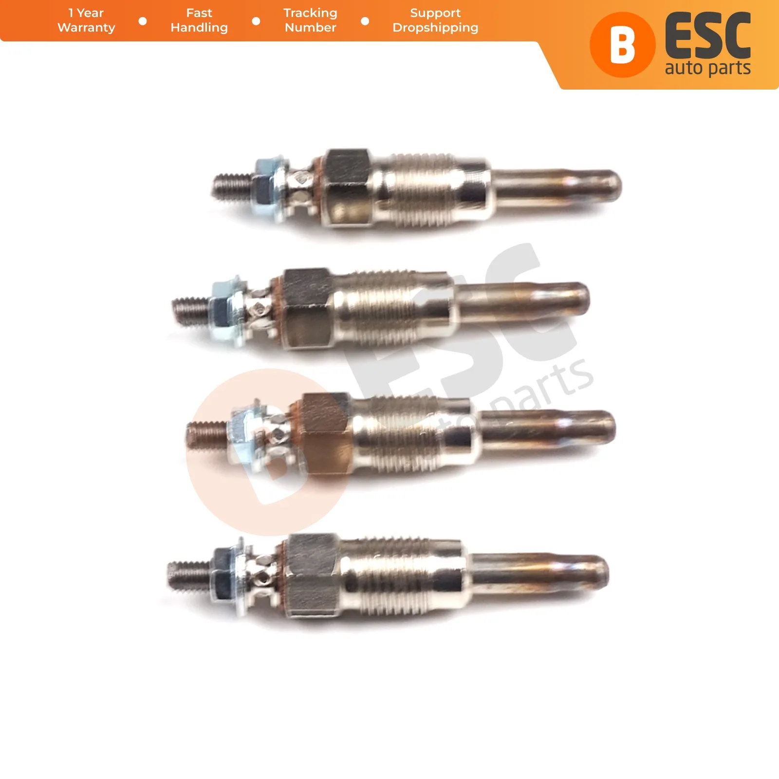 

ESC Auto Parts EGP35-1 4 Pcs Heater Glow Plugs GX59, N0190811, 0100226173 for Audi Volvo VW Skoda Seat Ship From Turkey