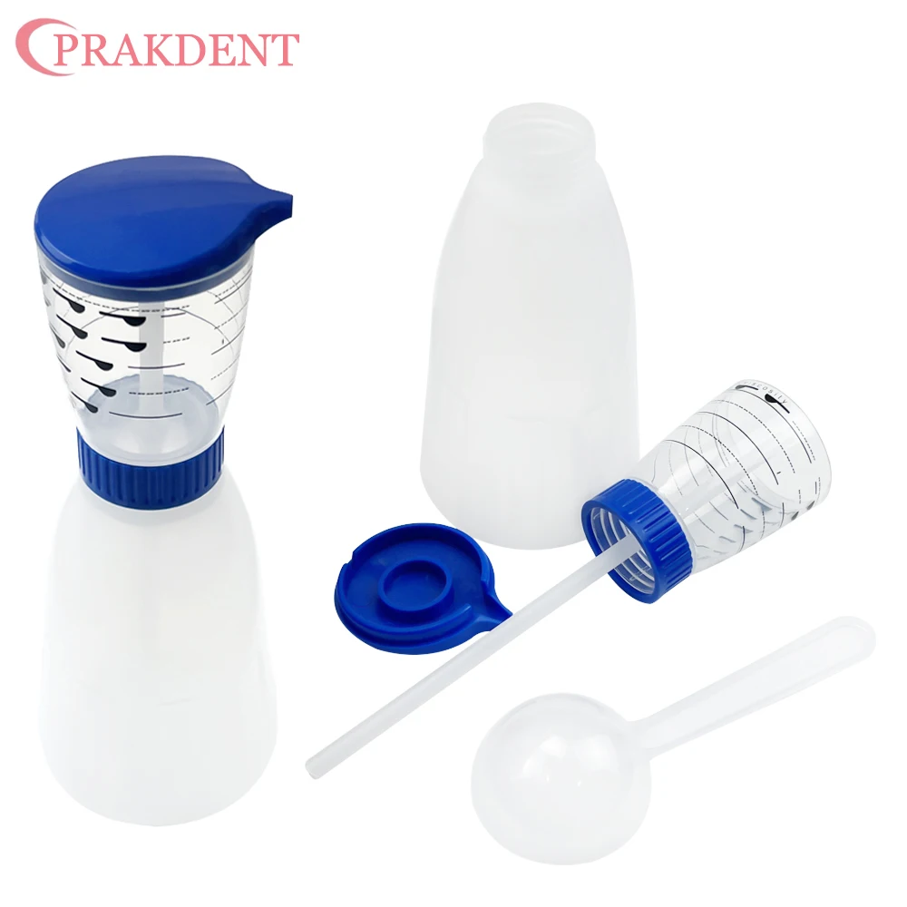 Dental Oral Precise Powder Liquid Ratio Stirring Mixing Kettle Cup Alginate Impression Material Measuring Bottle Dentist Tool