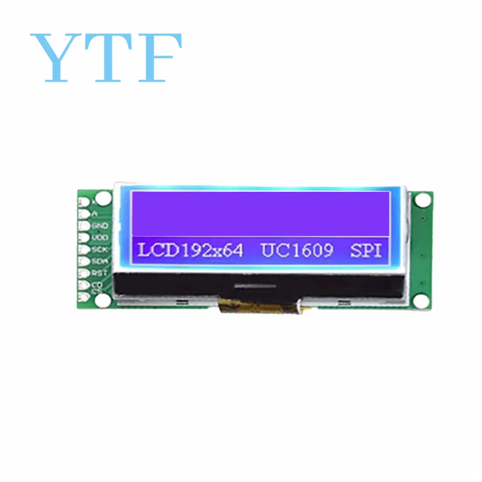 19264 192*64 layar tampilan modul LCD SPI seri matriks grafis pada 3.3 V-5 V