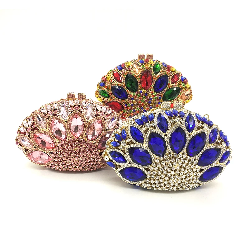 

Classic Elegant Women Clutch Bag Luxury Rhinestone Evening Purse for Party Prom