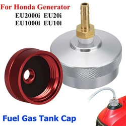 MX Aluminum Extended Run Gas Cap with Brass Hose Fitting Generator Parts for Honda Generator EU1000i EU2000i EU3000i