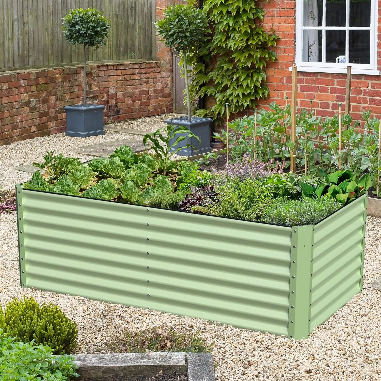 Galvanized Raised Garden Bed Box 24