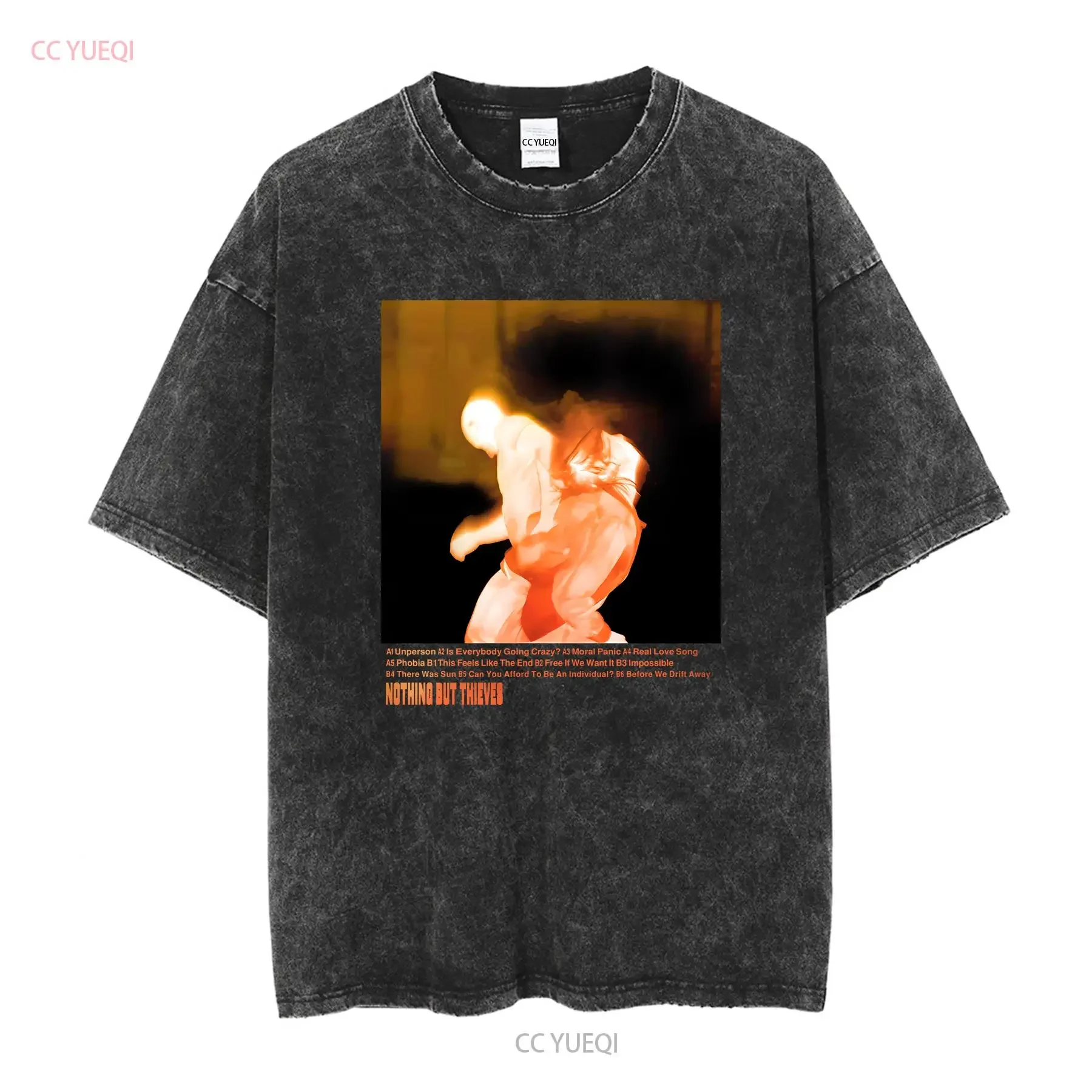 Nothing But Thieves T Shirt Moral Panic Indie Rock Band Men's Small long or short sleeves vintage Washed Stretched Breathable