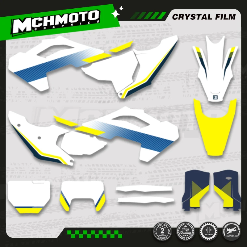 

MCHMFG For Husqvarna 2023 2024 2025 TC FC 2024 2025 2026 TE FE 125-450cc Motorcycle Graphics Decal Stickers Kits