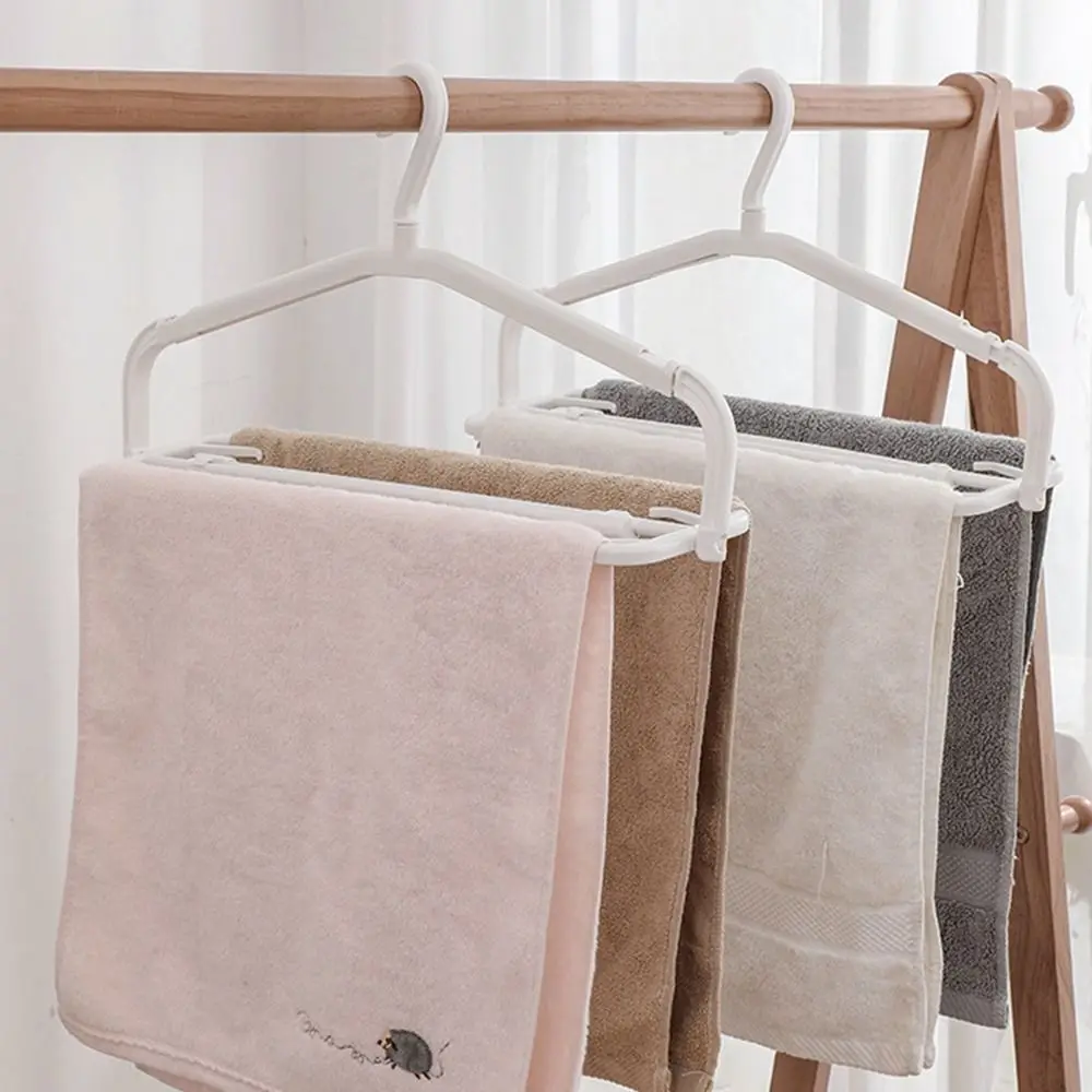 

Non-slip Rotating Folding Hanger Extensible Widening Stretchable Clothes Drying Rack Space Saving Anti-deformation