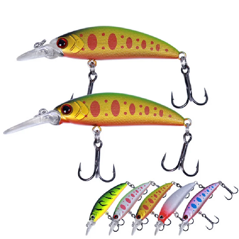 

Lot 10pcs Trolling Bait Minnow Fishing Lure Bass Crankbait Tackle Wobbler Hook