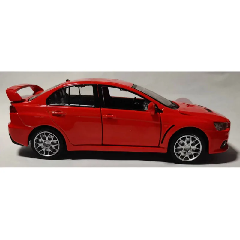 MSZ 1/32 Mitsubishi Lancer Evolution EVO X Toy Car Model For Children Diecast Race Vehicle Miniature Pull Back Collection Gift