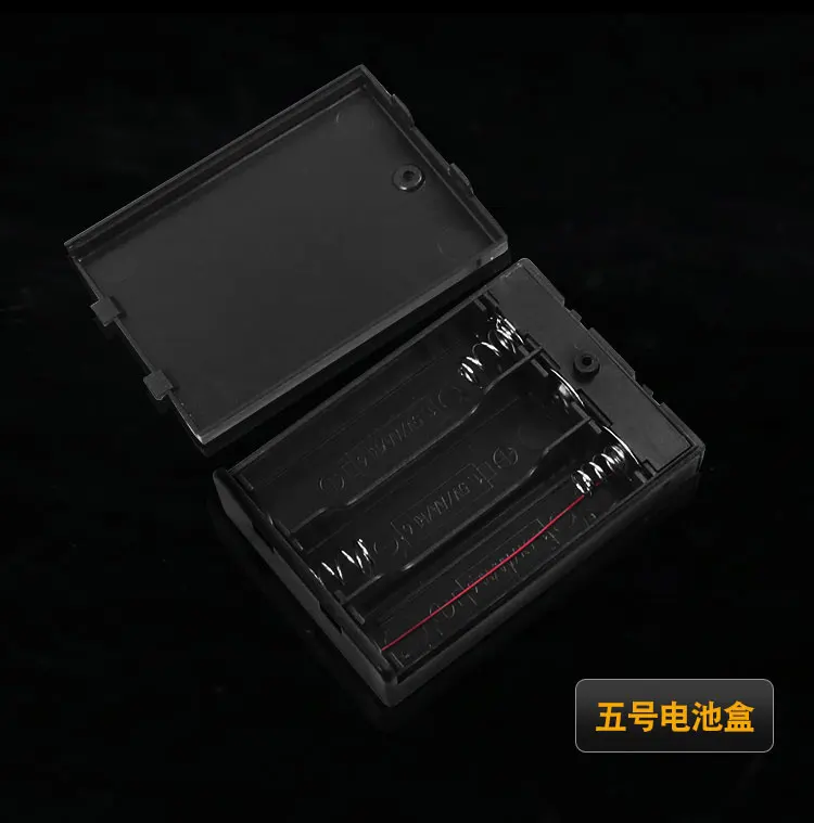 DIY Parts Battery Case for Building Blocks Power Cord Battery Case LED Matching Lights Button Power AAA Battery Case