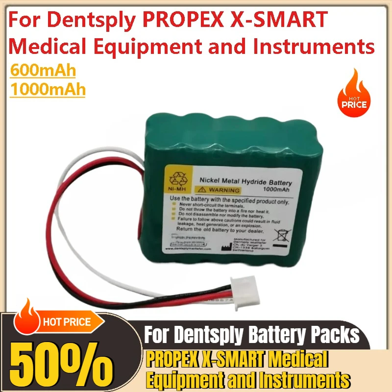 

12V 620mAh/1000mAh Replacement Battery for Dentsply PROPEX X-SMART Medical Equipment and Instruments Brand-New High Quality
