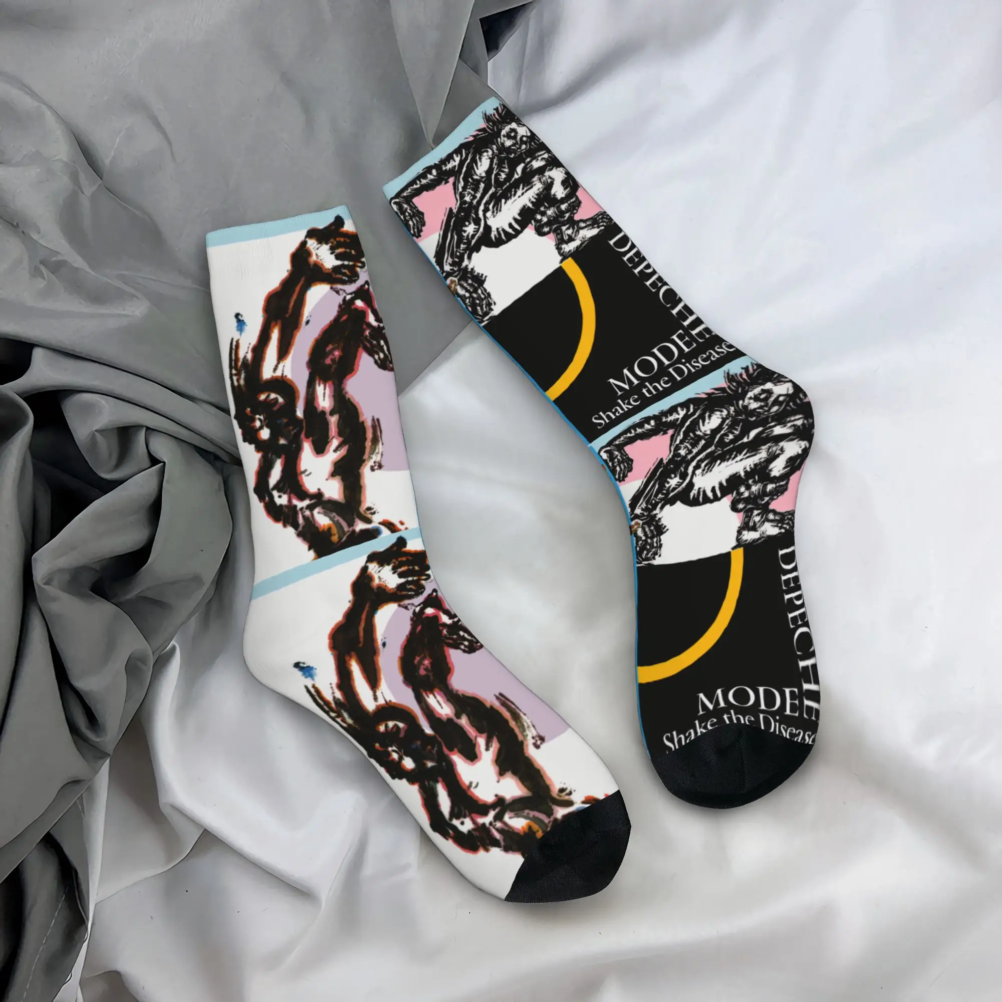 Custom D-Depeche Cool Mode Electronic Rock Dress Socks Mens Womens Warm Fashion Novelty  Crew Socks