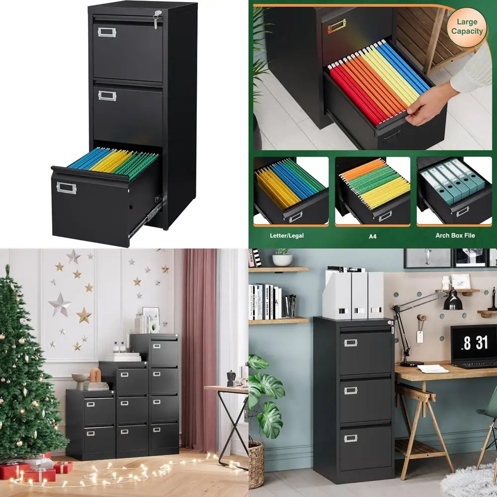 Metal 3-Drawer Lock…