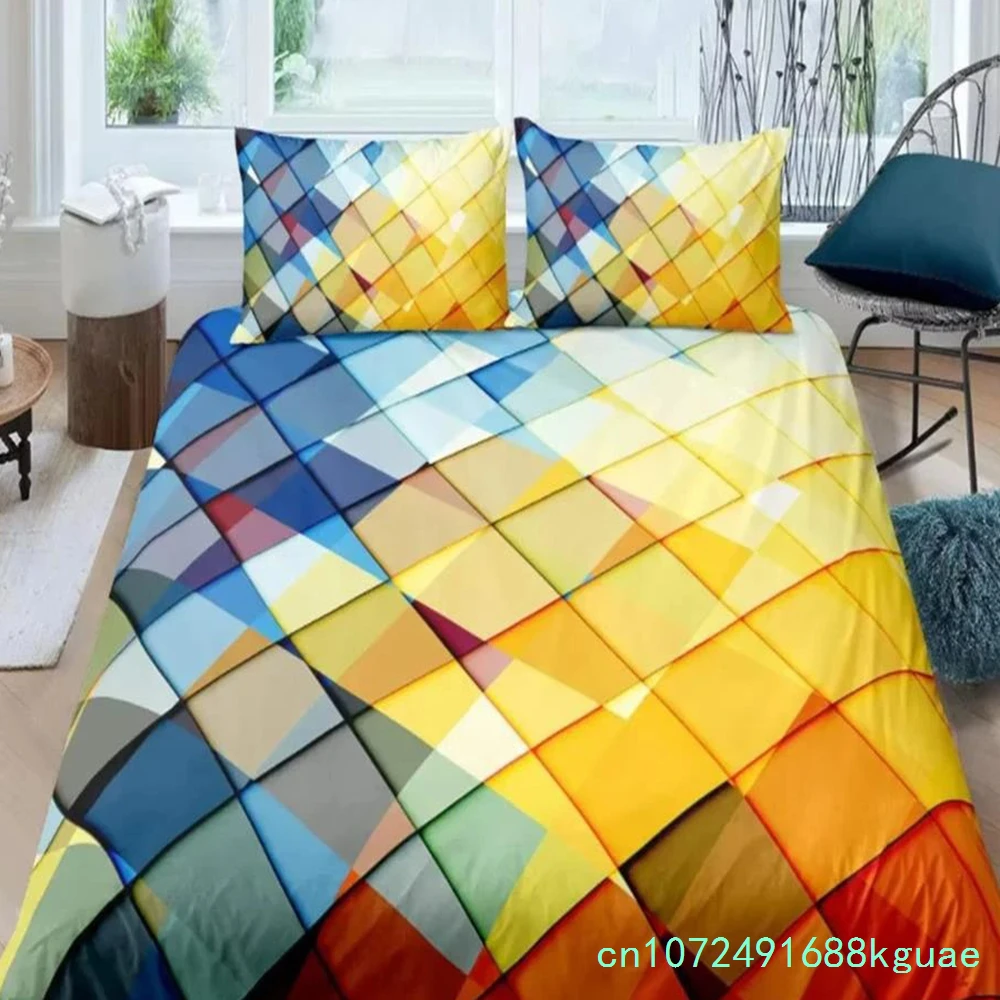 Red Glowing Bedding Set 3D Duvet Cover Set Single Double Twin Full Size Teens Adults Bedclothes Soft Polyester Bed Linen 4