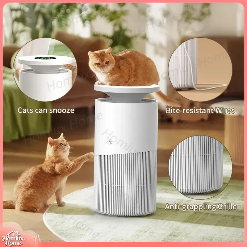 Pet Air Purifier for Home Use Negative Ion Generator with Suction Function to Remove Hair Dust Smoke Odor Formaldehyde