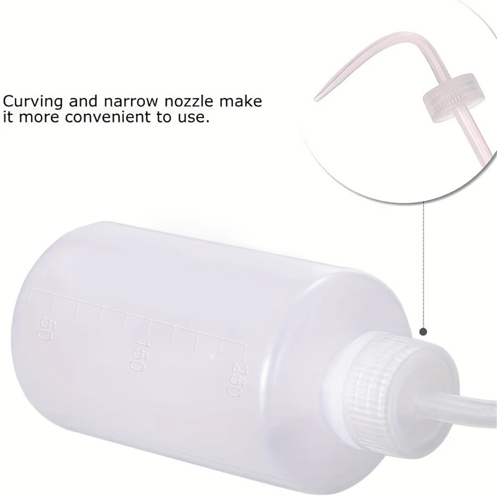 250/500 مللي زجاجة رذاذ الوشم عالية الجودة البلاستيك سلامة غسل زجاجات مختبر غير رذاذ الوشم زجاحة ضغط الوشم اكسسوارات