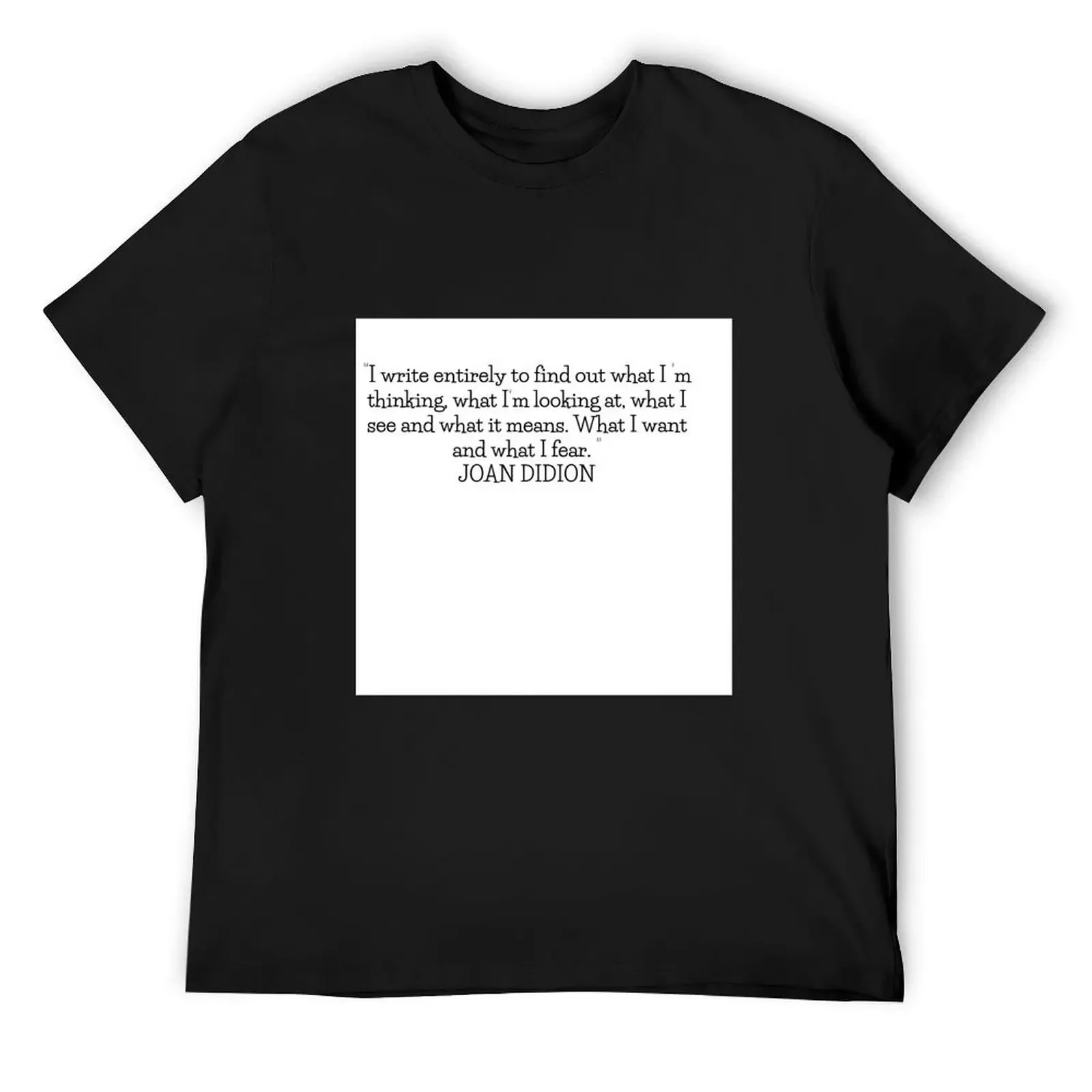 

JOAN DIDION T-Shirt anime shirt anime stuff gifts for boyfriend plus size clothes mens t shirts pack
