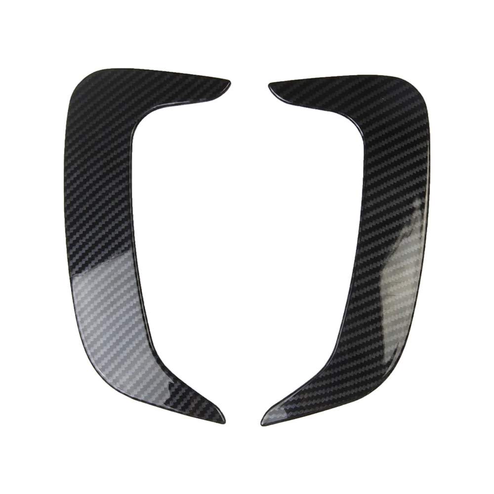 

2pcs Carbon Fiber Rear Bumper Side Fin Air Vent Outlet Trim for Dodge Charger 2016-2021 Auto Parts