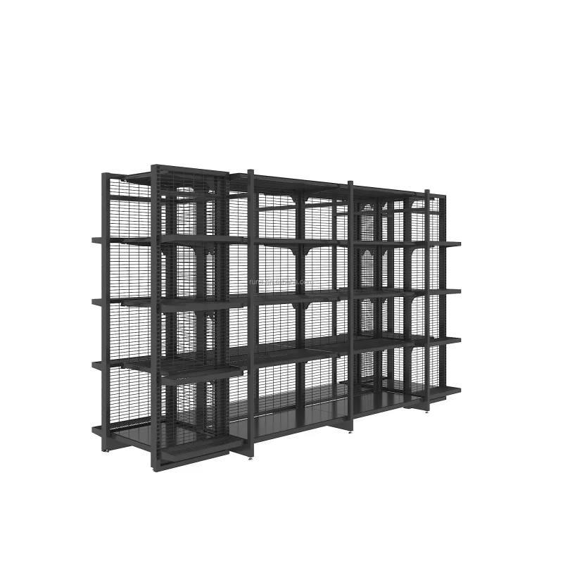 custom.Rd Supermarket Heavy-duty Single-sided Metal Shelf Dividers Freestanding Retail Display Rack Tea Rayonnage Gondol